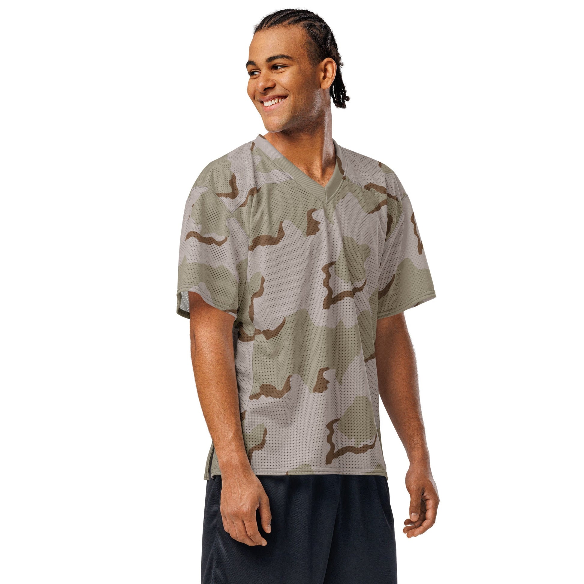 American Coffee Stain Desert Combat Uniform (DCU) CAMO Unisex Football Jersey