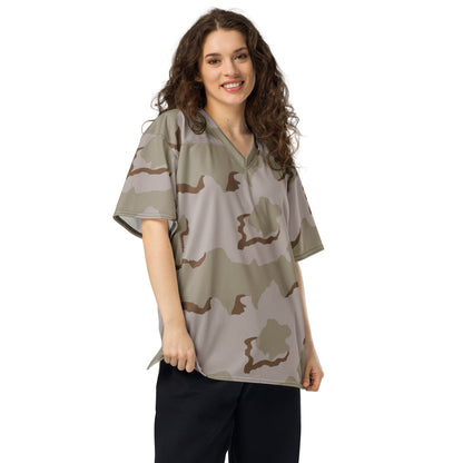 American Coffee Stain Desert Combat Uniform (DCU) CAMO Unisex Football Jersey