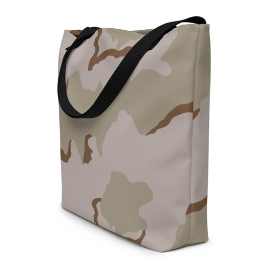 American Coffee Stain Desert Combat Uniform (DCU) CAMO Large Tote Bag - Bags
