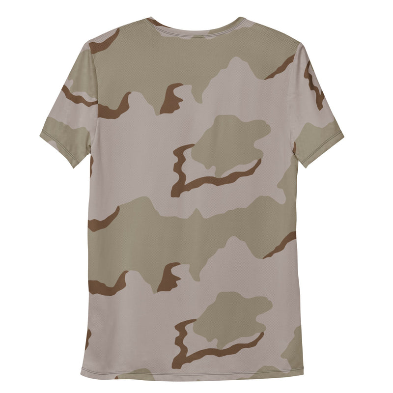 Coffee Stain Desert CAMO Mens Athletic T-Shirt - Shirt
