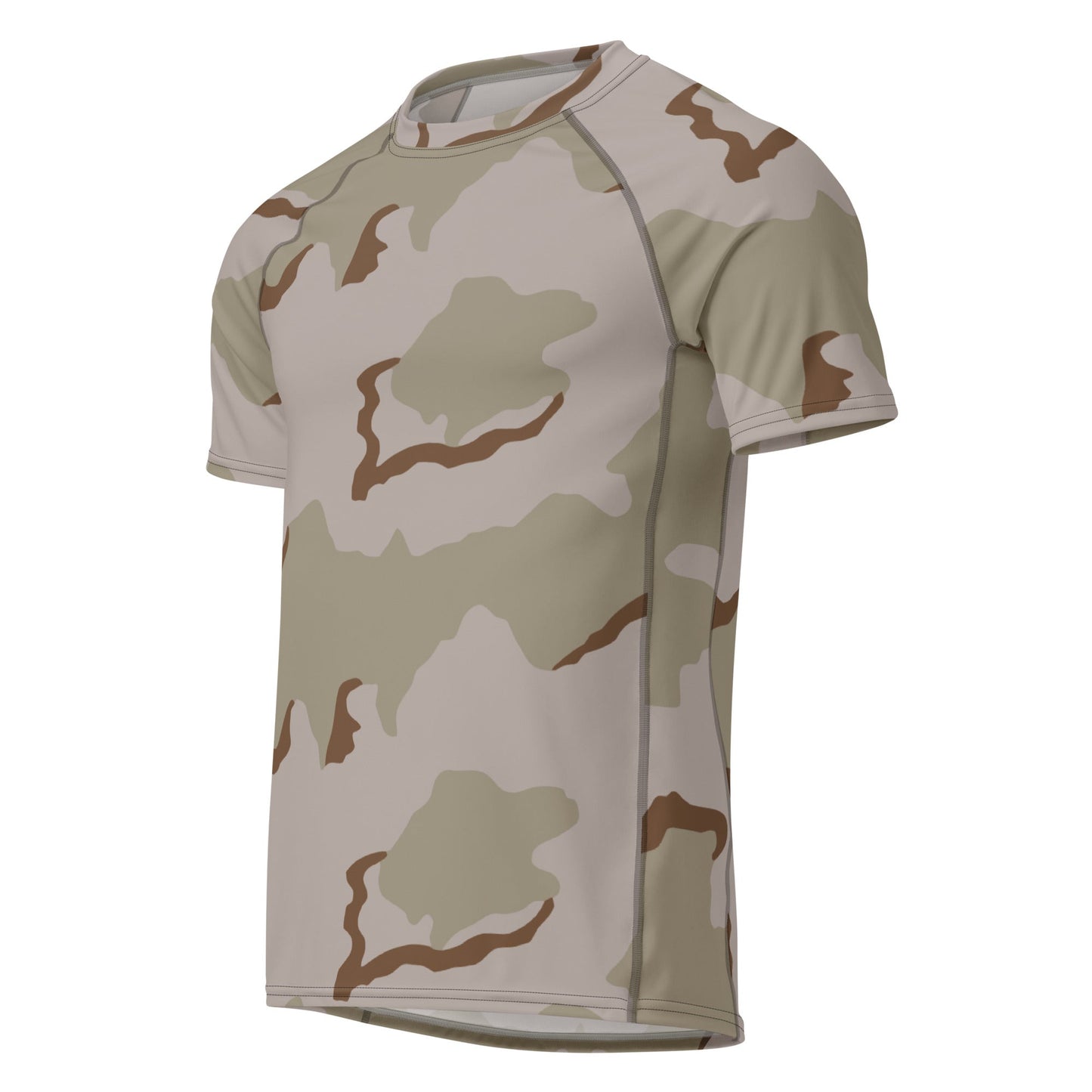 American Coffee Stain Desert Combat Uniform (DCU) CAMO Mens Short-Sleeve Rash Guard - Short-sleeve Guards
