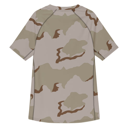 American Coffee Stain Desert Combat Uniform (DCU) CAMO Mens Short-Sleeve Rash Guard - Short-sleeve Guards