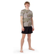 Coffee Stain Desert CAMO Mens Short-Sleeve Rash Guard - SS