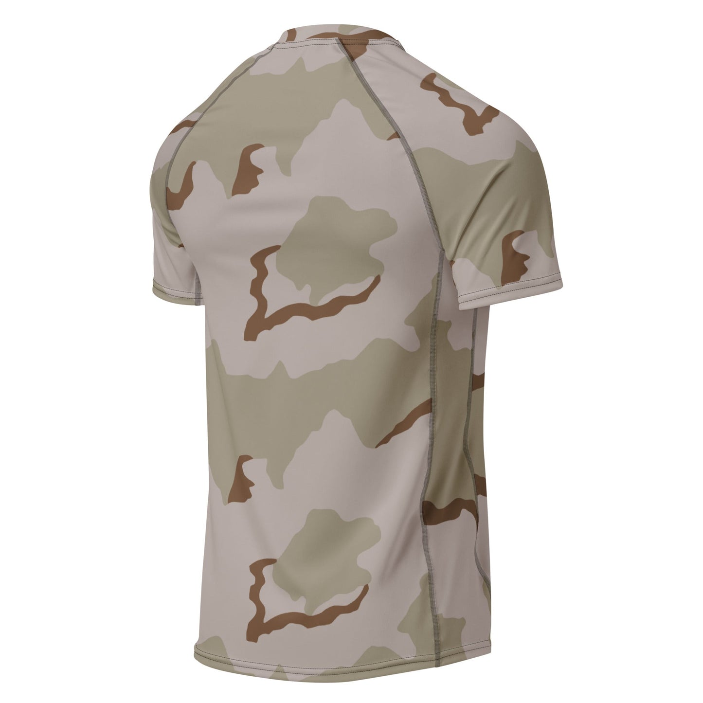 American Coffee Stain Desert Combat Uniform (DCU) CAMO Mens Short-Sleeve Rash Guard - Short-sleeve Guards