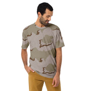 Coffee Stain Desert CAMO Mens T-Shirt