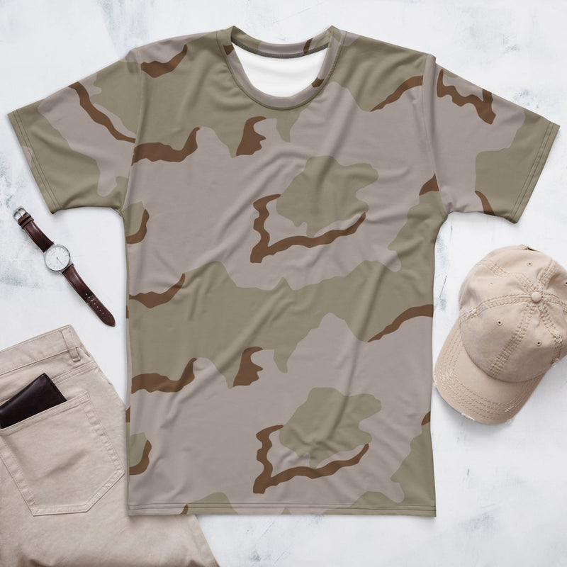 Coffee Stain Desert CAMO Mens T-Shirt - XS