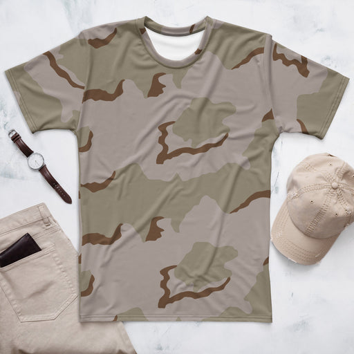 Coffee Stain Desert CAMO Mens T-Shirt - XS