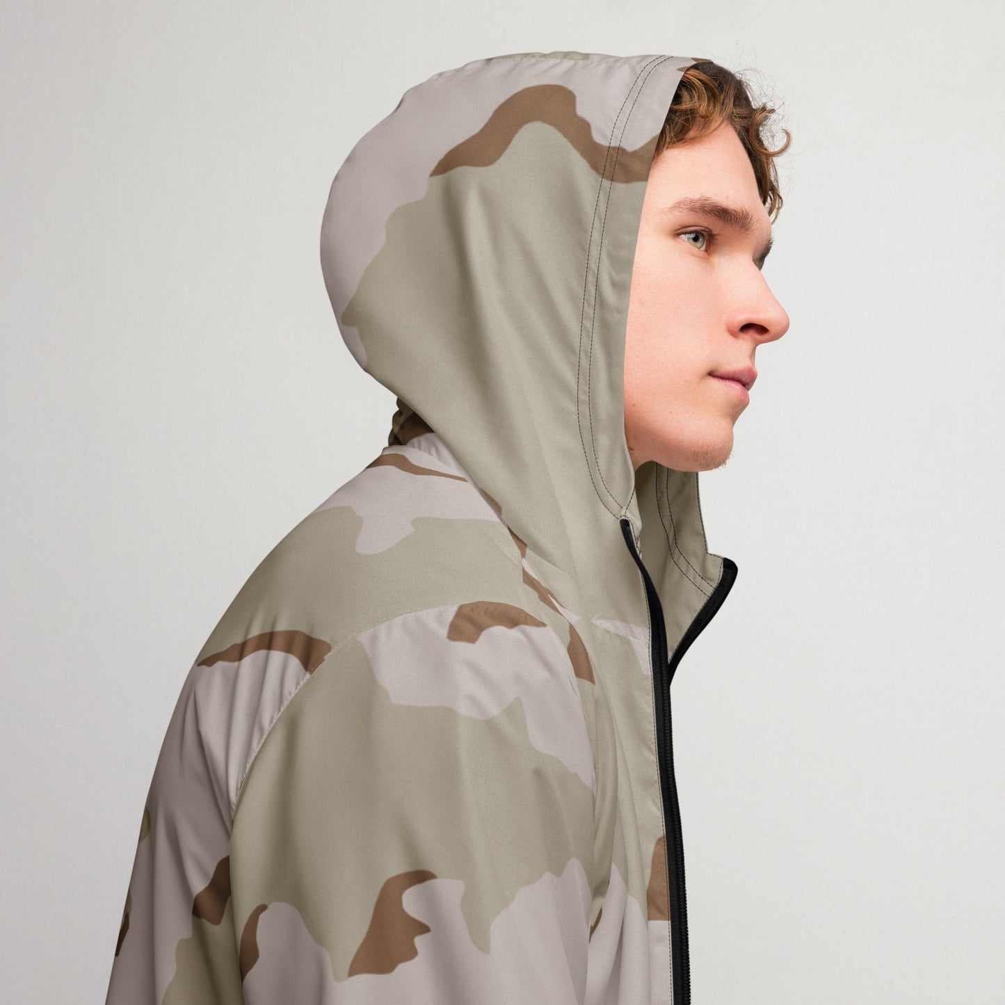 American Coffee Stain Desert Combat Uniform (DCU) CAMO Mens windbreaker - Windbreakers