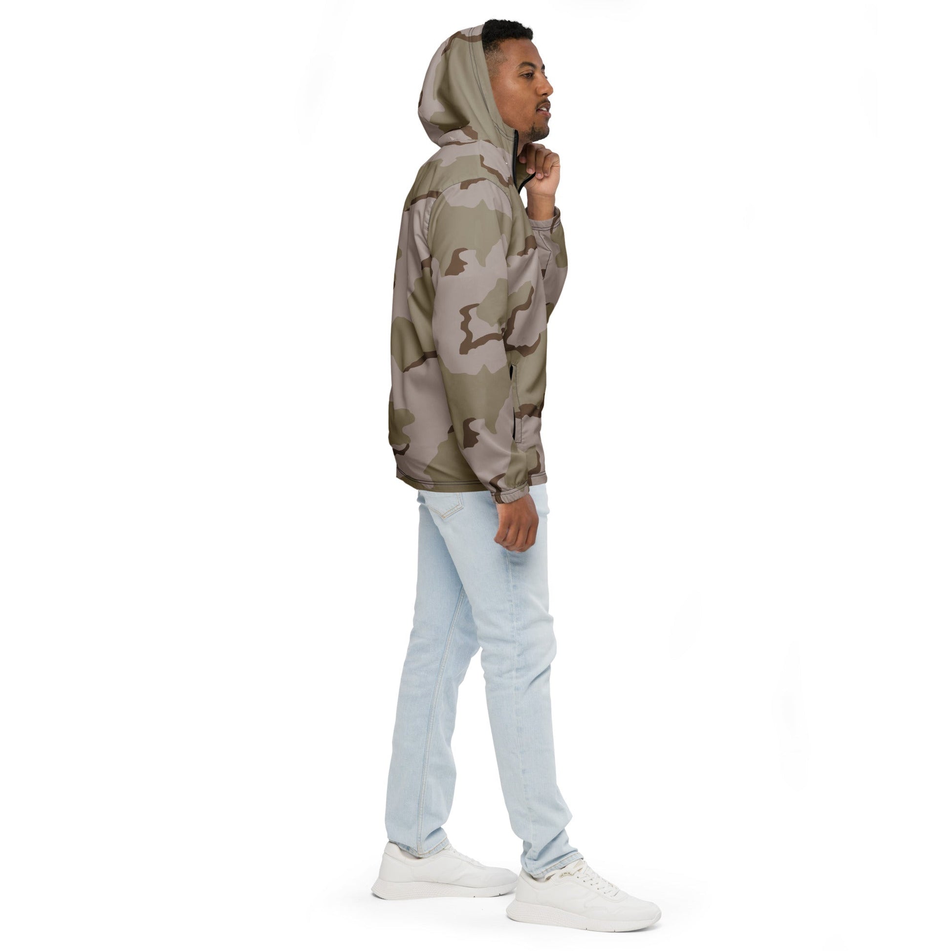 American Coffee Stain Desert Combat Uniform (DCU) CAMO Mens windbreaker - Windbreakers