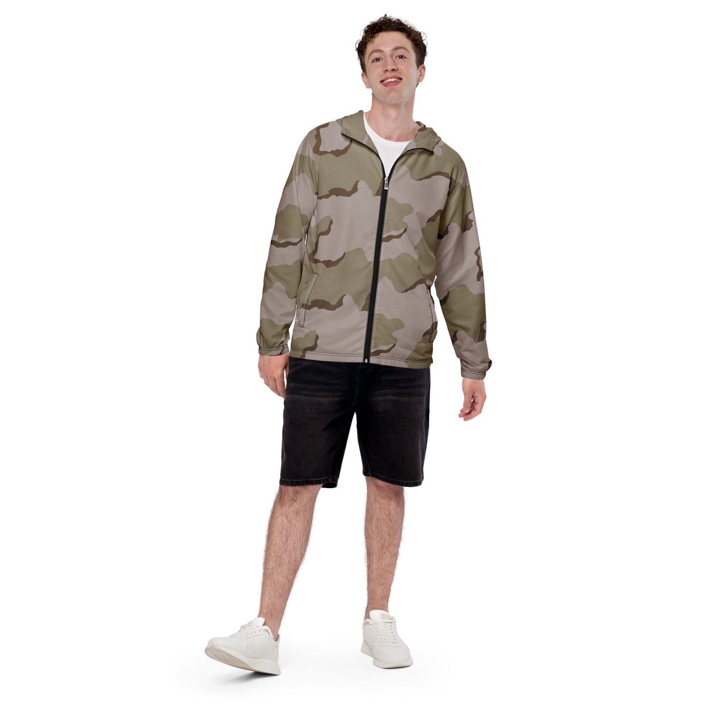 American Coffee Stain Desert Combat Uniform (DCU) CAMO Mens windbreaker - Windbreakers