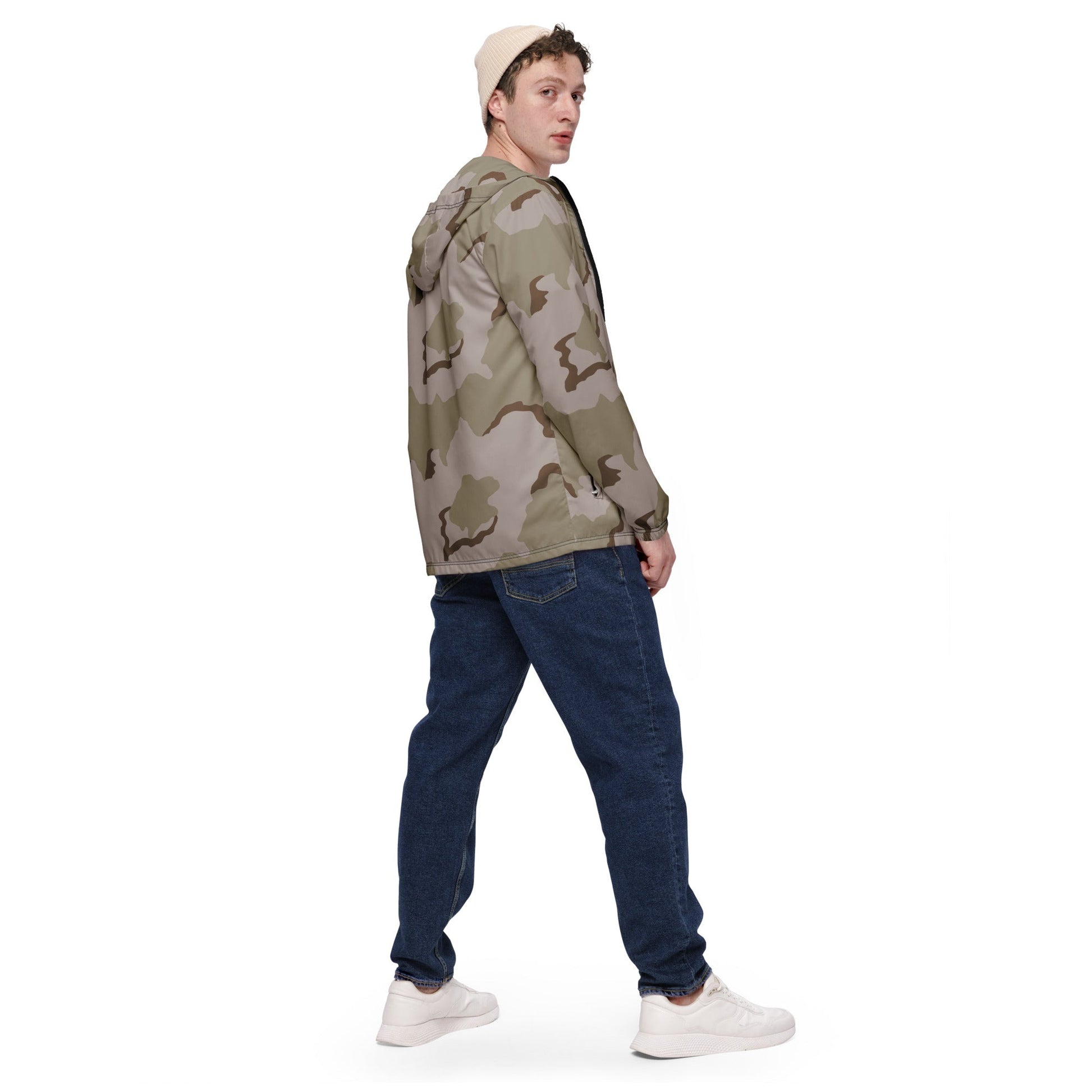 American Coffee Stain Desert Combat Uniform (DCU) CAMO Mens windbreaker - Windbreakers