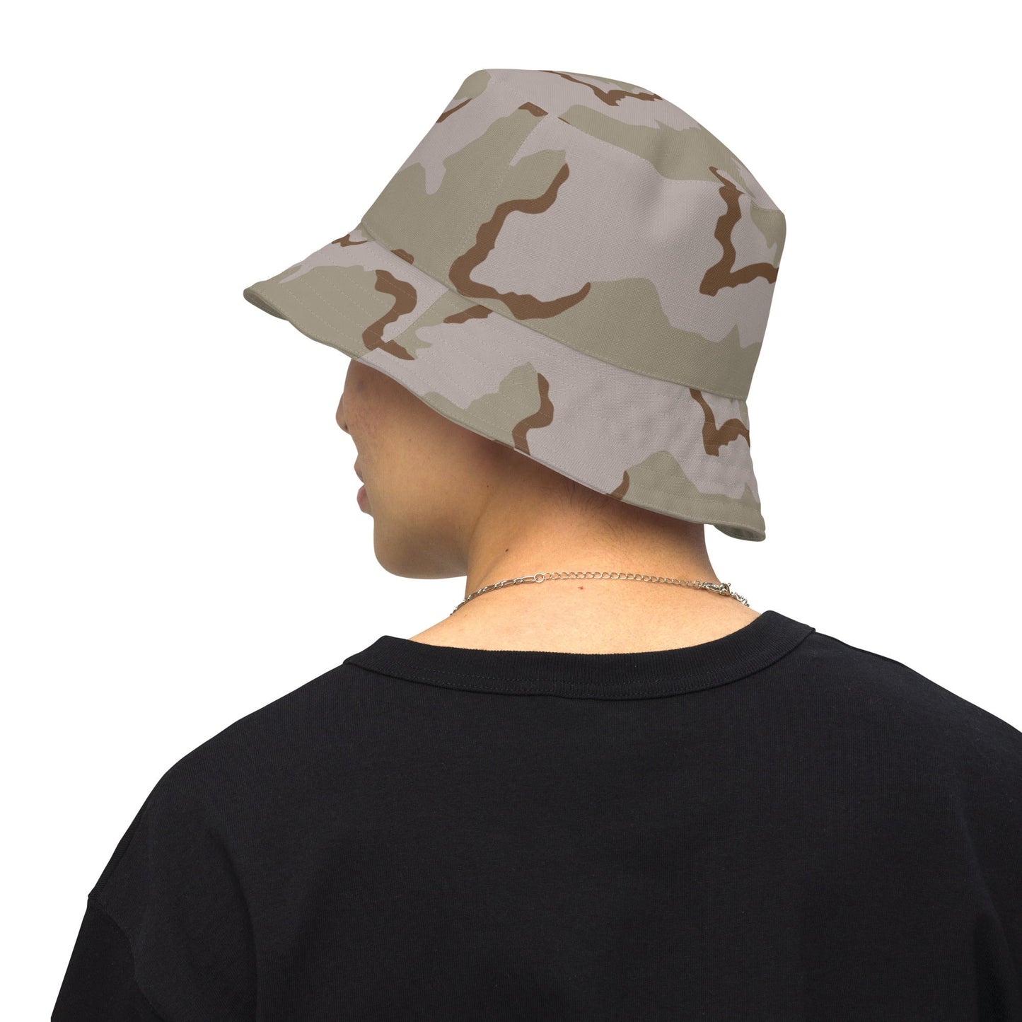 American Coffee Stain Desert Combat Uniform (DCU) CAMO Reversible bucket hat - S/M - Bucket Hats