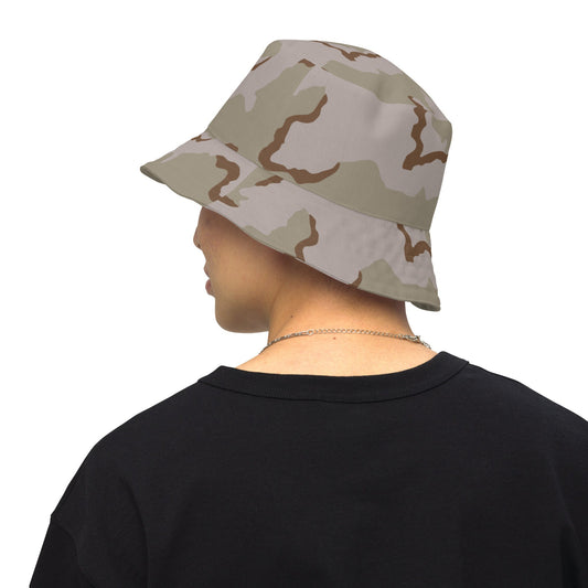 American Coffee Stain Desert Combat Uniform (DCU) CAMO Reversible bucket hat - S/M - Bucket Hats