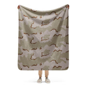 Coffee Stain Desert CAMO Sherpa Blanket - 50″×60″