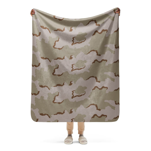 Coffee Stain Desert CAMO Sherpa Blanket - 50″×60″