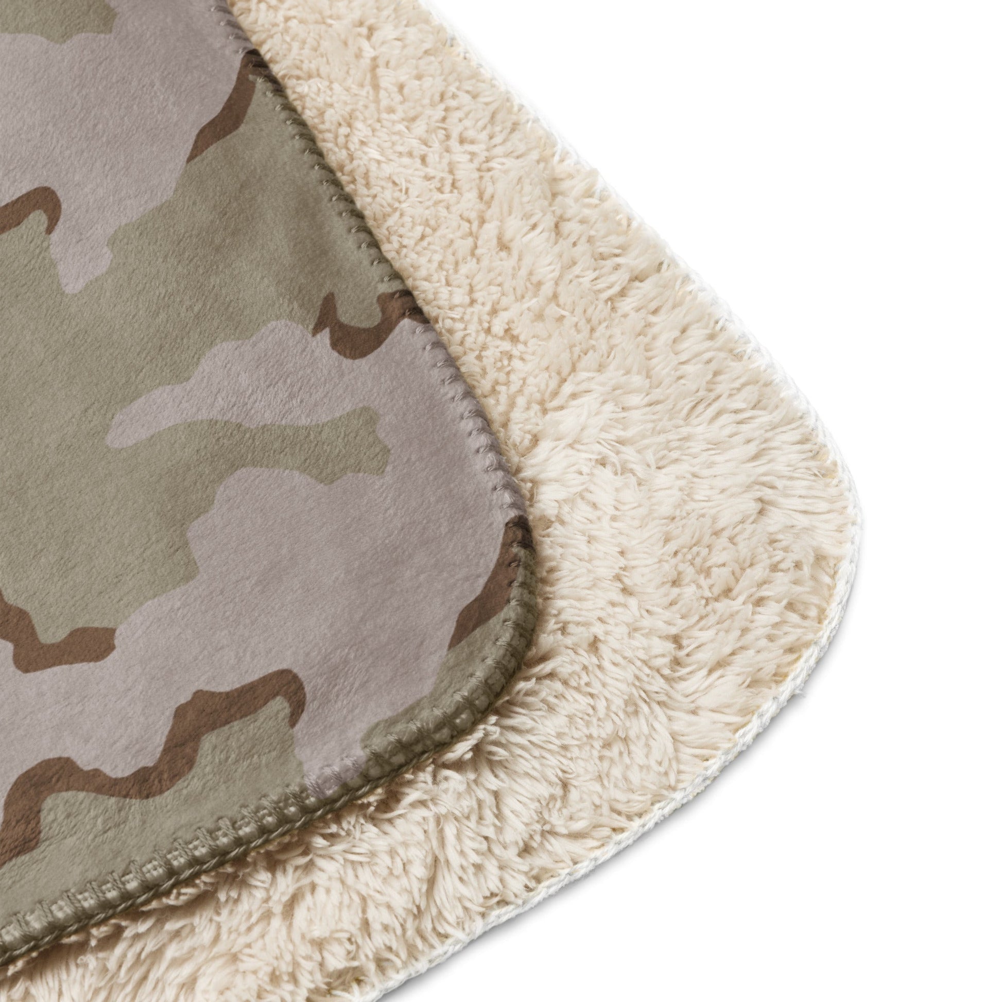 American Coffee Stain Desert Combat Uniform (DCU) CAMO Sherpa Blanket