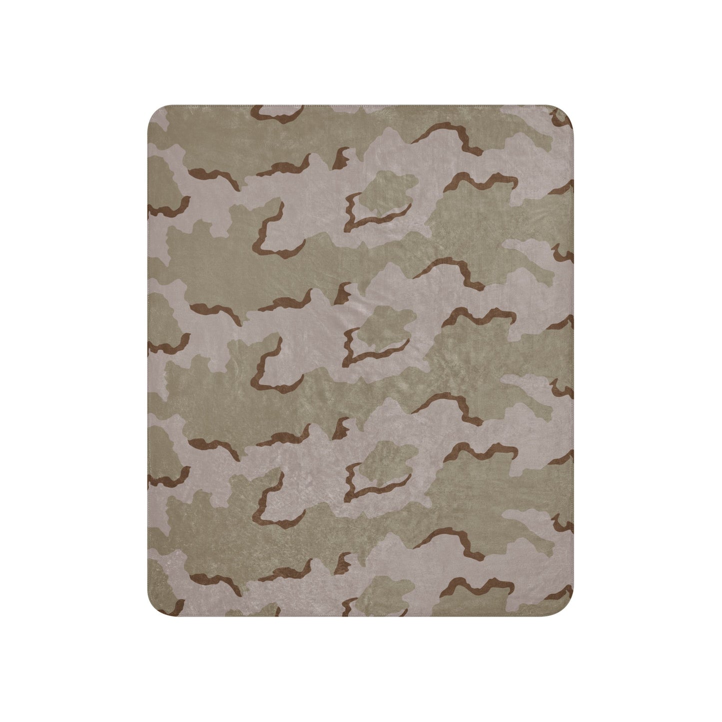 American Coffee Stain Desert Combat Uniform (DCU) CAMO Sherpa Blanket