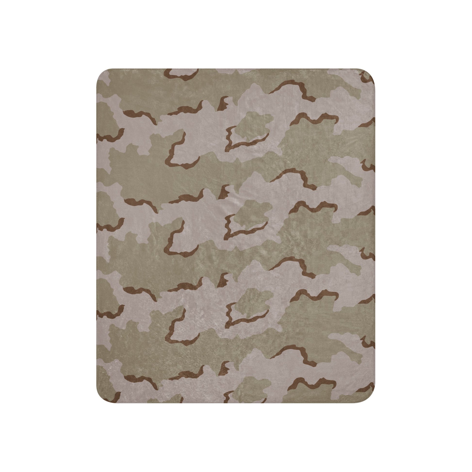American Coffee Stain Desert Combat Uniform (DCU) CAMO Sherpa Blanket