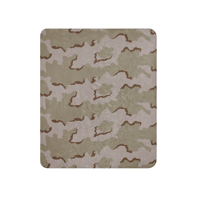 Coffee Stain Desert CAMO Sherpa Blanket