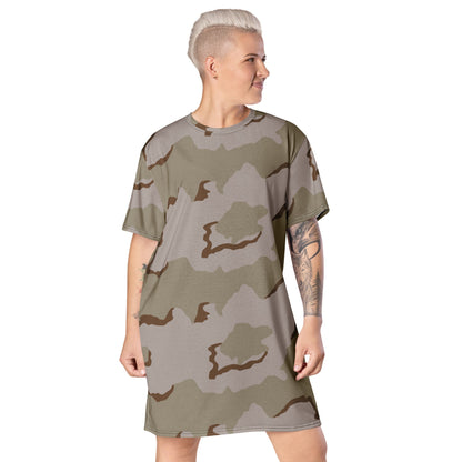 American Coffee Stain Desert Combat Uniform (DCU) CAMO T-shirt dress - 2XS - Womens T-Shirt Dresses