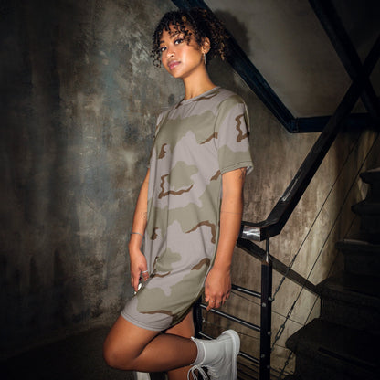 American Coffee Stain Desert Combat Uniform (DCU) CAMO T-shirt dress - Womens T-Shirt Dresses