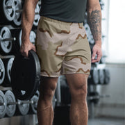 Coffee Stain Desert CAMO Unisex Athletic Long Shorts - XS