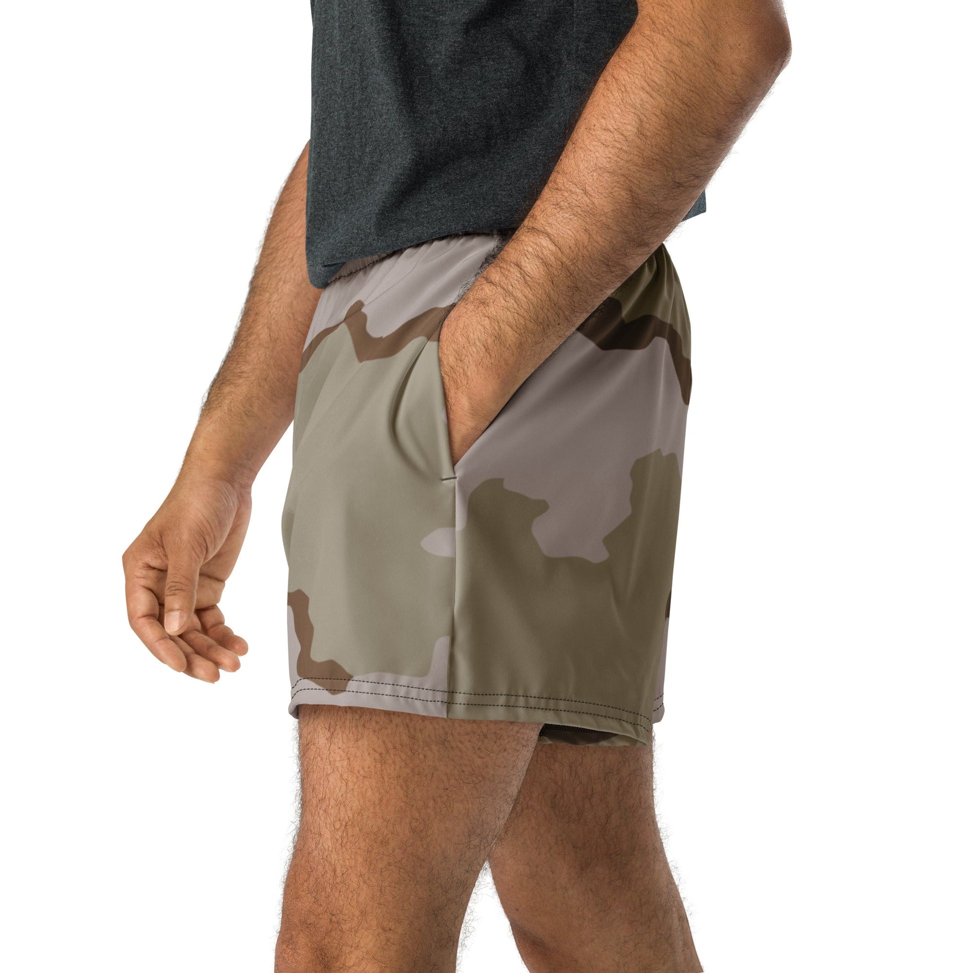 American Coffee Stain Desert Combat Uniform (DCU) CAMO Unisex Athletic Shorts - XS