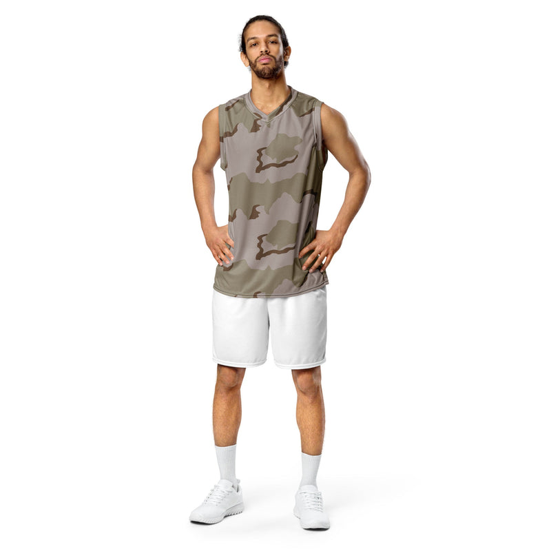 Coffee Stain Desert CAMO Unisex Basketball Jersey