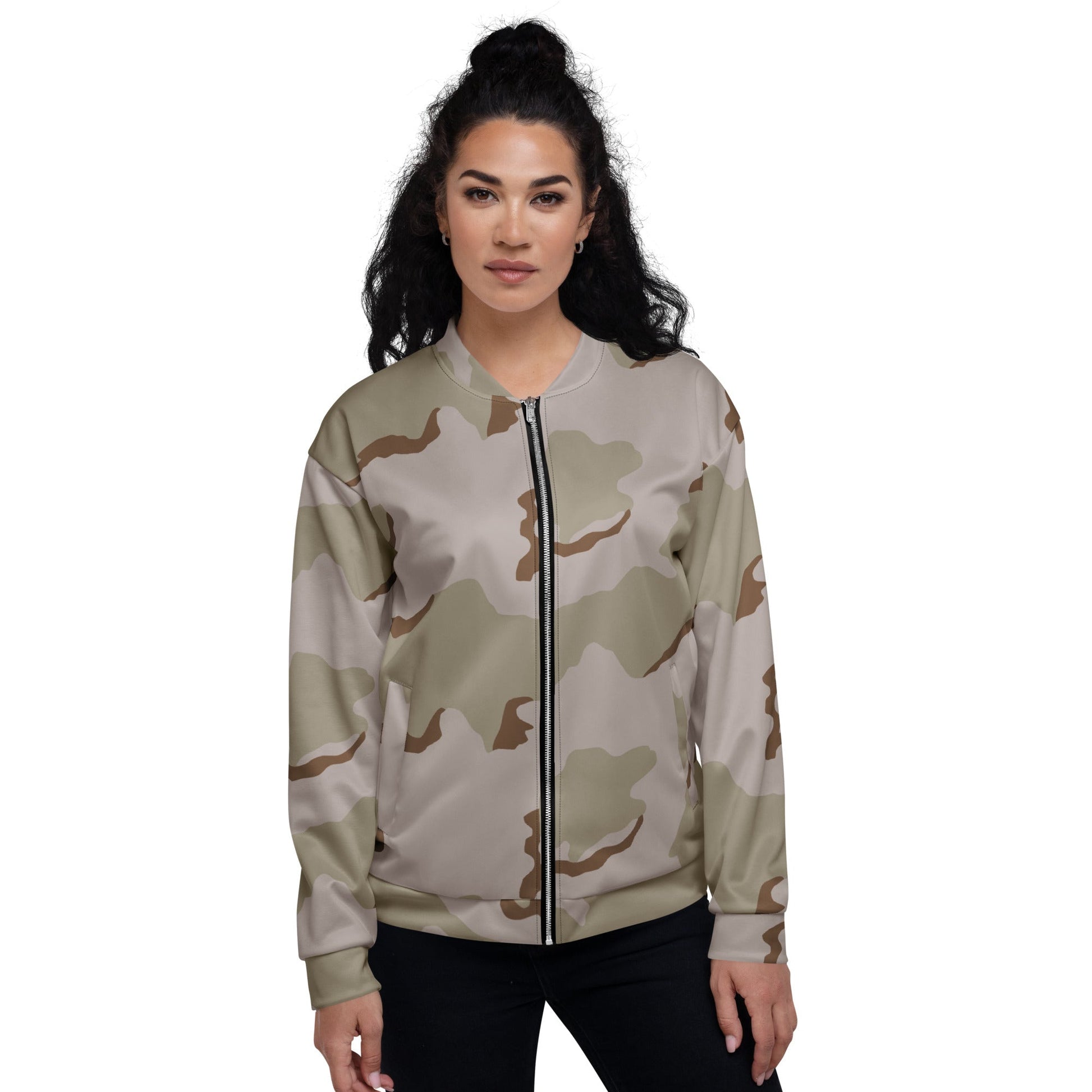 American Coffee Stain Desert Combat Uniform (DCU) CAMO Unisex Bomber Jacket - Jackets