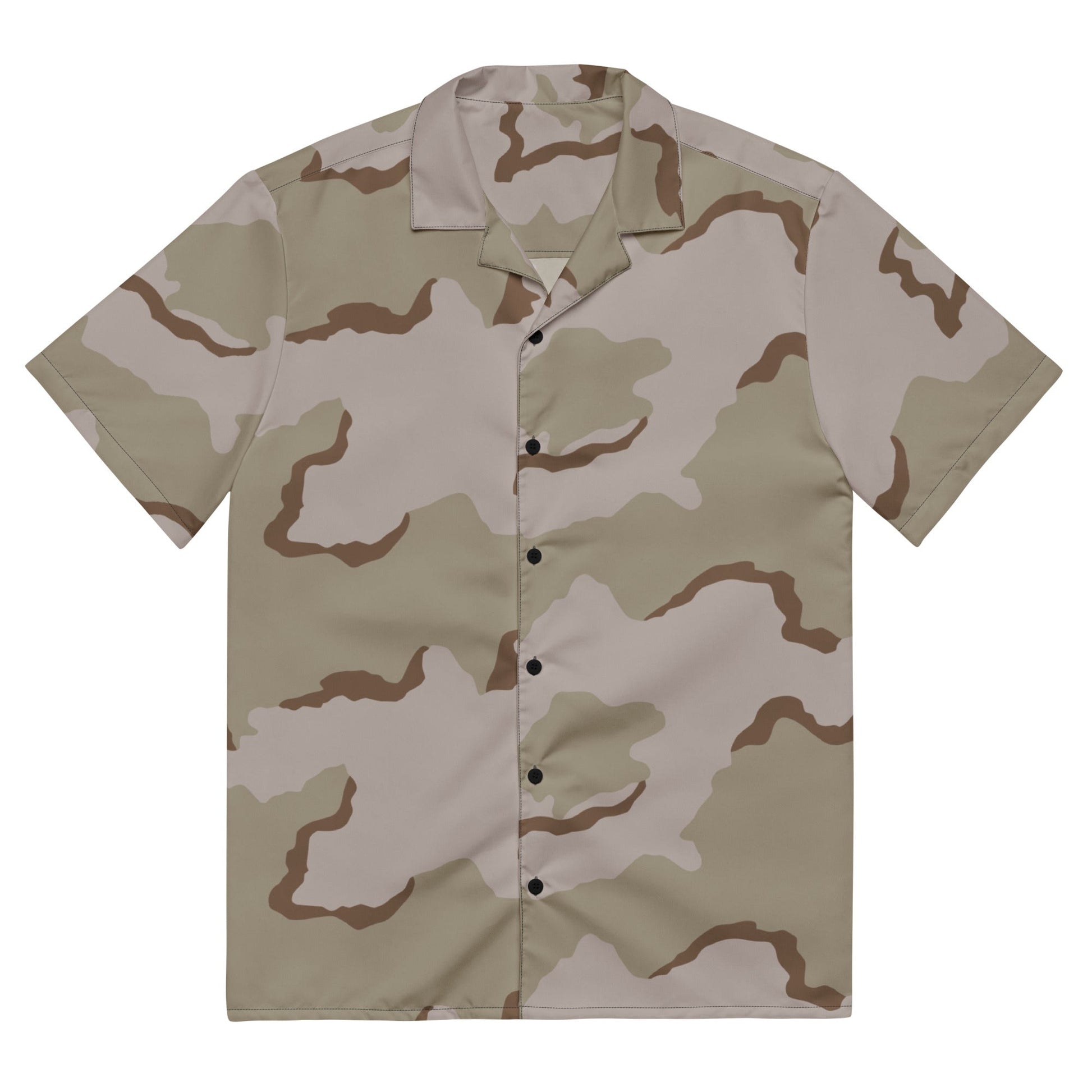 American Coffee Stain Desert Combat Uniform (DCU) CAMO Unisex button shirt - 2XS - Button Shirts
