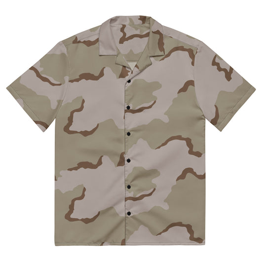 American Coffee Stain Desert Combat Uniform (DCU) CAMO Unisex button shirt - 2XS - Button Shirts