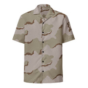 Coffee Stain Desert CAMO Unisex Short-Sleeve Button Shirt - Button-Up
