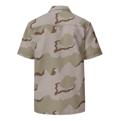 American Coffee Stain Desert Combat Uniform (DCU) CAMO Unisex button shirt - Button Shirts