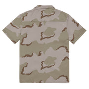 Coffee Stain Desert CAMO Unisex Short-Sleeve Button Shirt - Button-Up