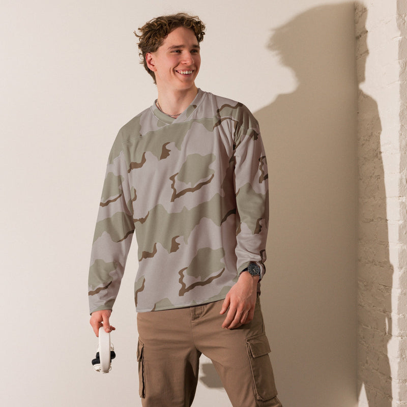 Coffee Stain Desert CAMO Unisex Hockey Fan Jersey