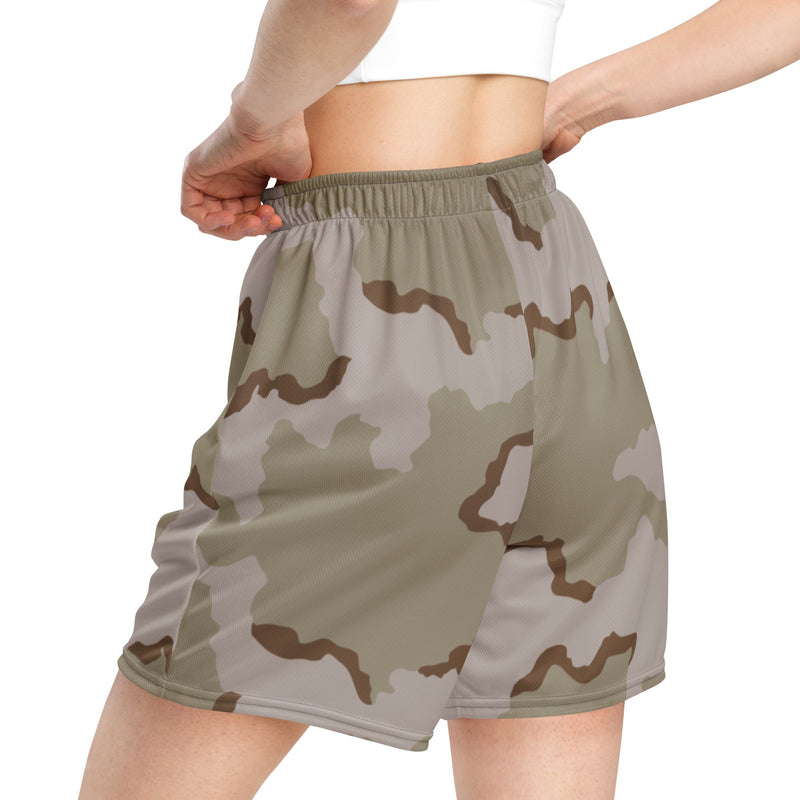 Coffee Stain Desert CAMO Unisex Mesh Shorts