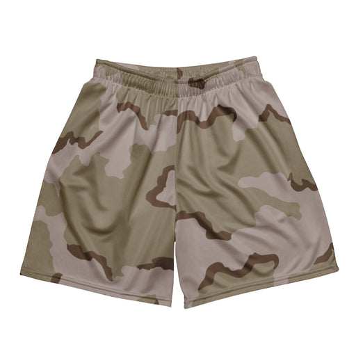 Coffee Stain Desert CAMO Unisex Mesh Shorts - 2XS