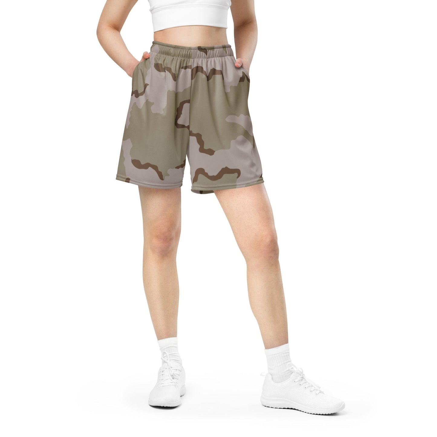 American Coffee Stain Desert Combat Uniform (DCU) CAMO Unisex mesh shorts - Mesh Shorts