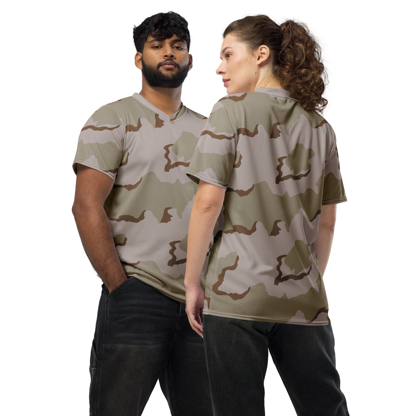 American Coffee Stain Desert Combat Uniform (DCU) CAMO Unisex Sports Jersey - 2XS