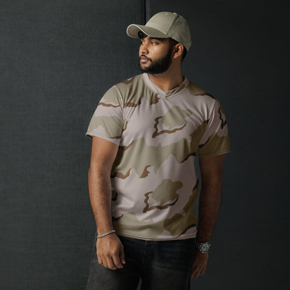 American Coffee Stain Desert Combat Uniform (DCU) CAMO Unisex Sports Jersey