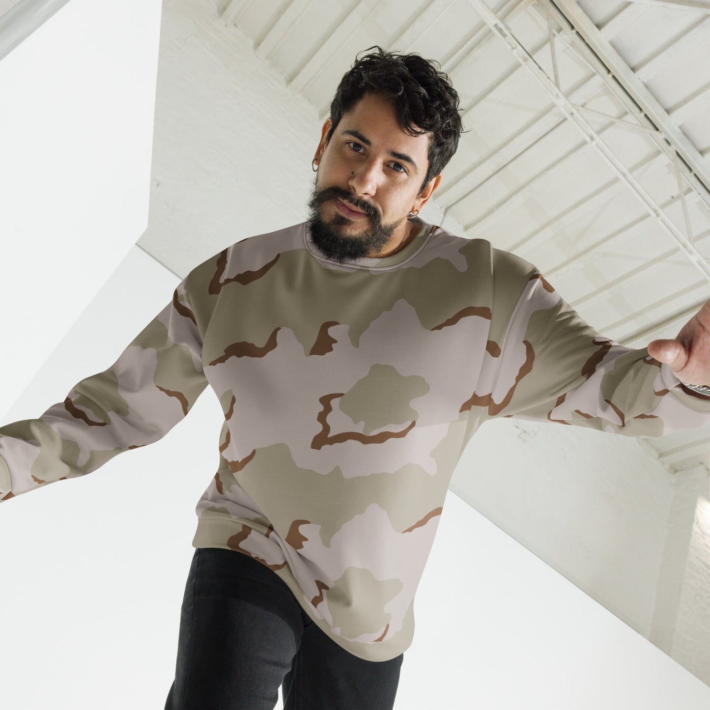 American Coffee Stain Desert Combat Uniform (DCU) CAMO Unisex Sweatshirt