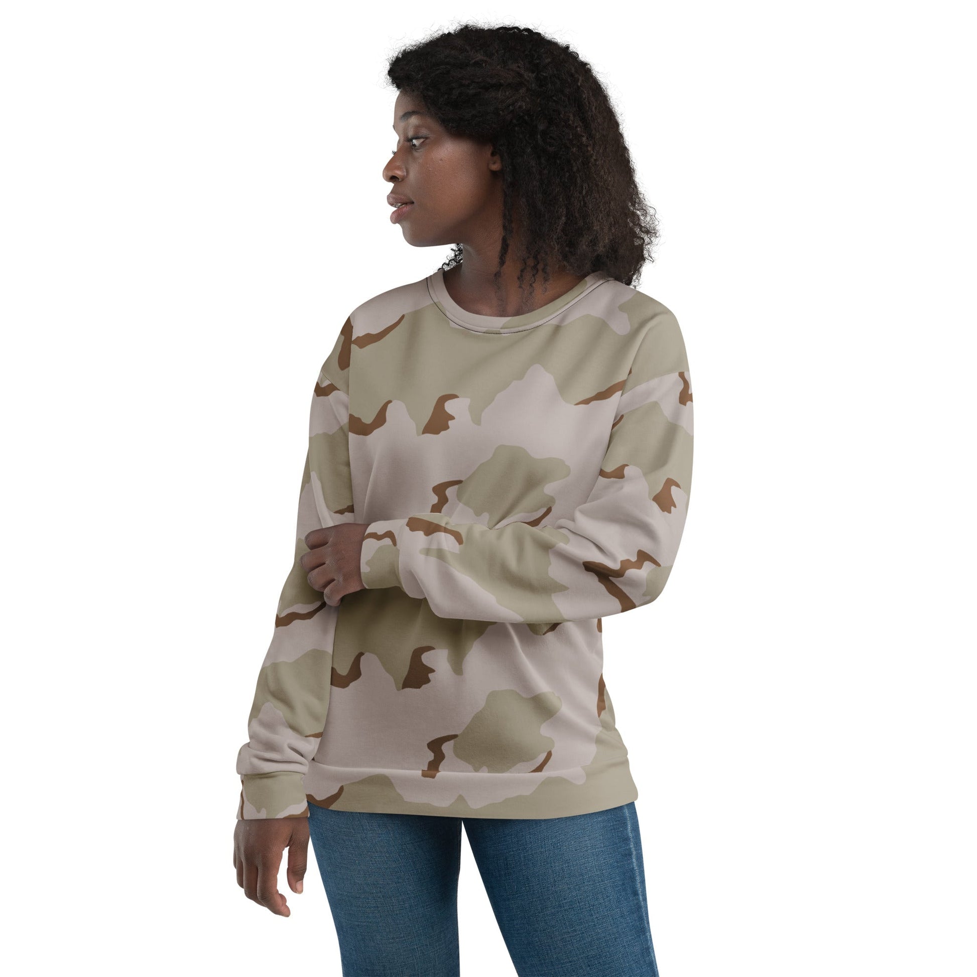 American Coffee Stain Desert Combat Uniform (DCU) CAMO Unisex Sweatshirt