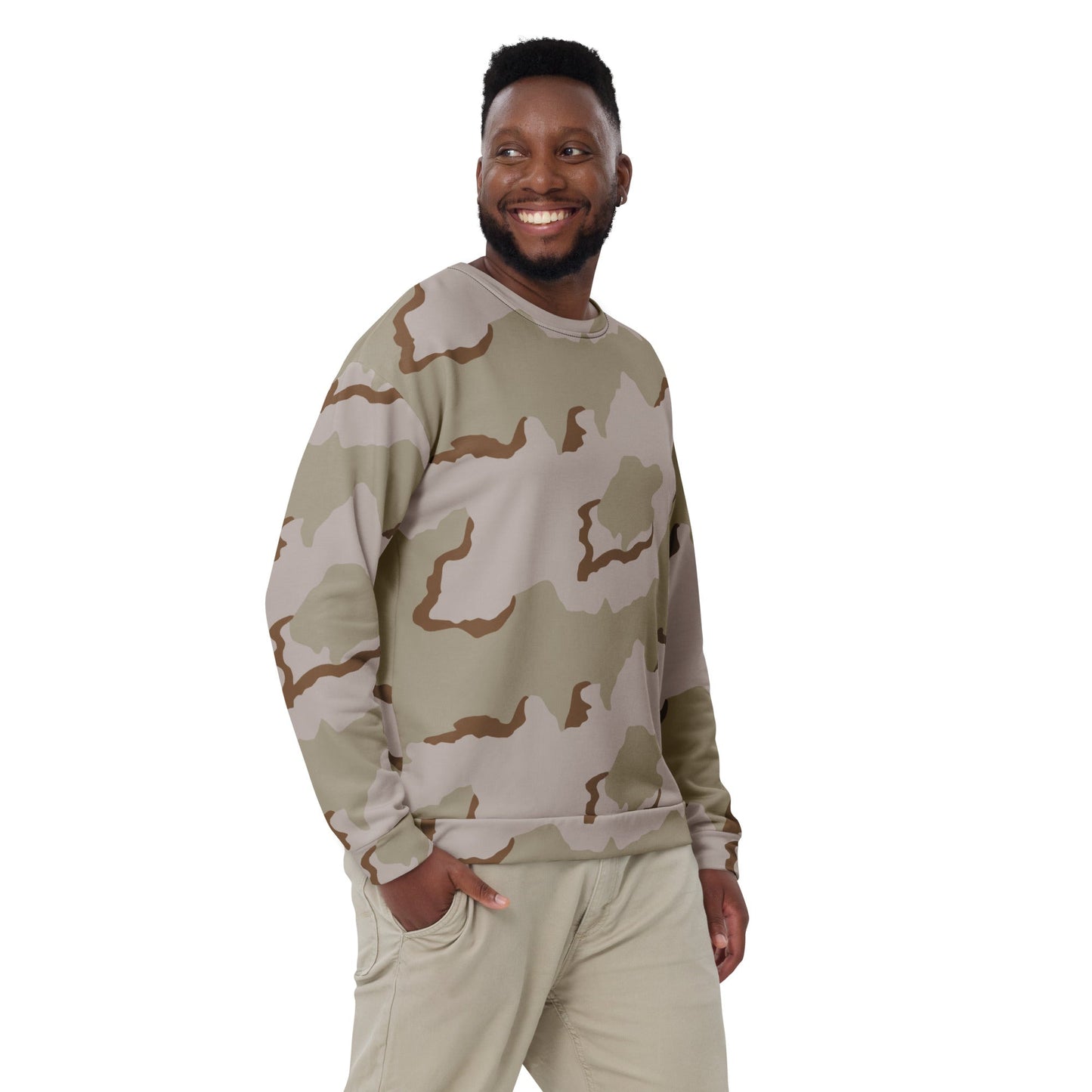 American Coffee Stain Desert Combat Uniform (DCU) CAMO Unisex Sweatshirt