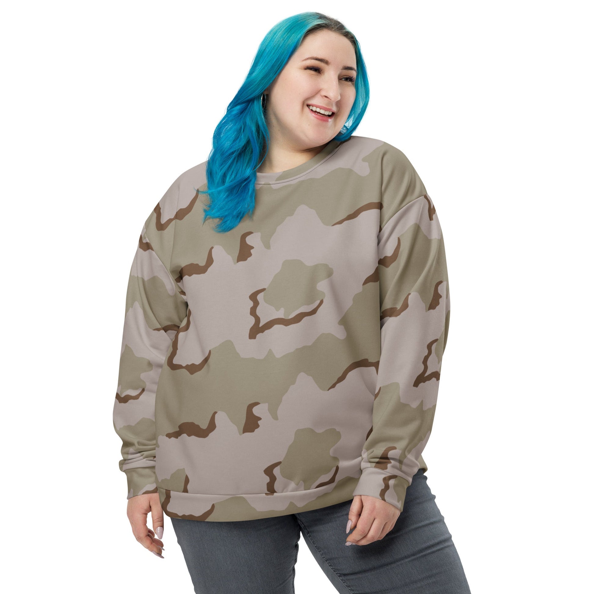 American Coffee Stain Desert Combat Uniform (DCU) CAMO Unisex Sweatshirt