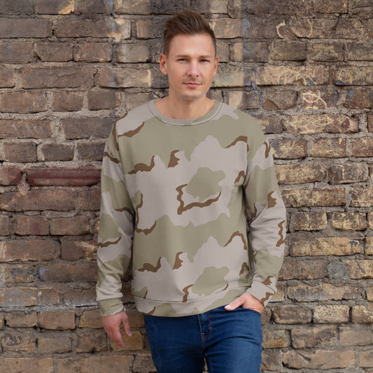 American Coffee Stain Desert Combat Uniform (DCU) CAMO Unisex Sweatshirt - XS