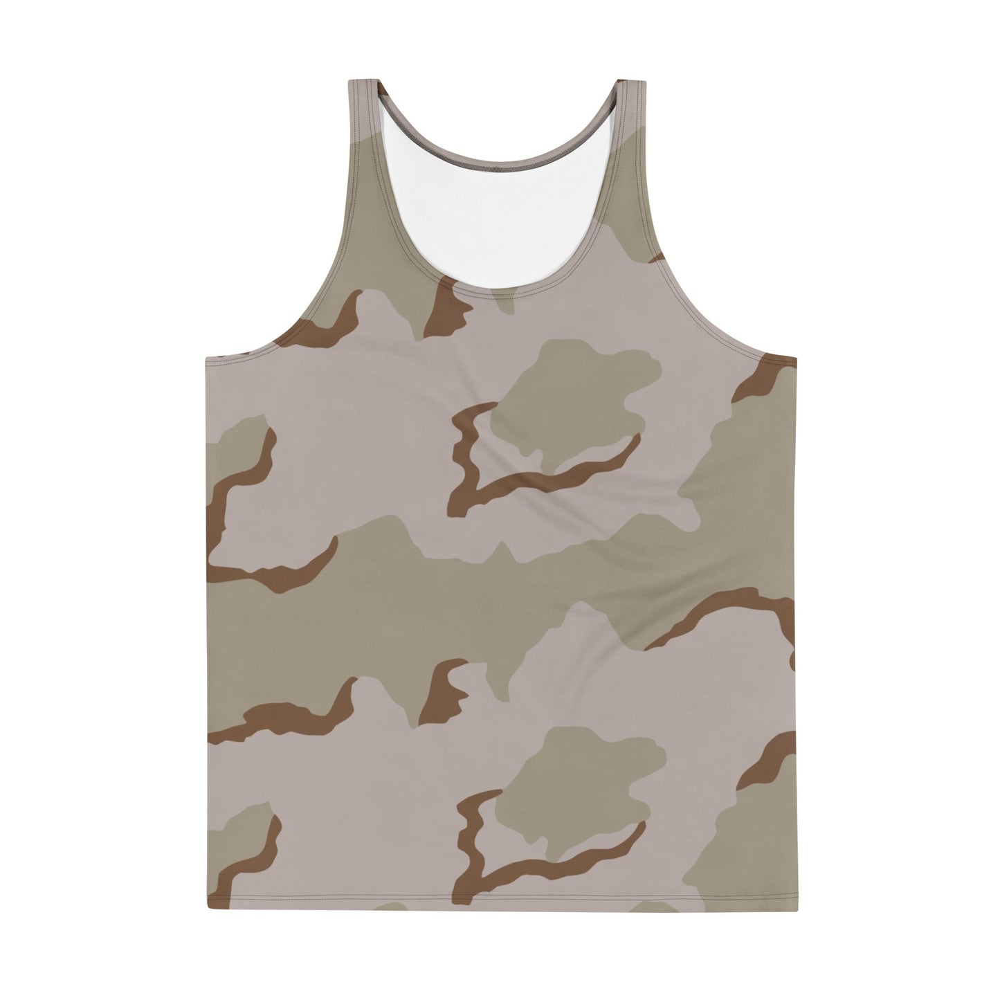 American Coffee Stain Desert Combat Uniform (DCU) CAMO Unisex Tank Top - Tops