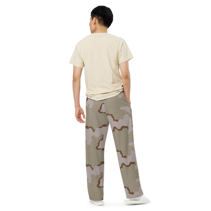 American Coffee Stain Desert Combat Uniform (DCU) CAMO unisex wide-leg pants - Wide-leg Pants