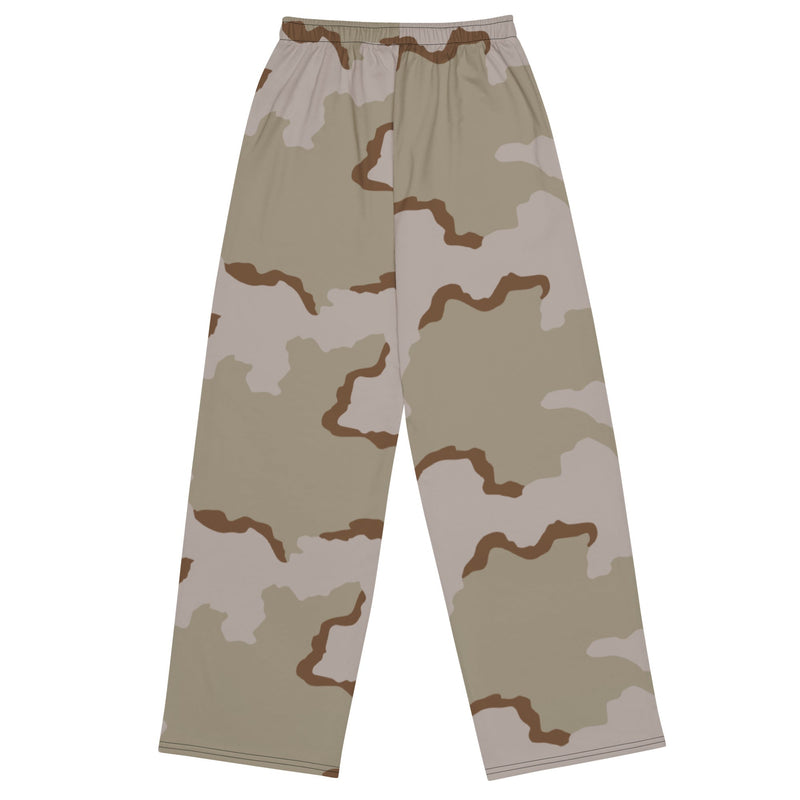 Coffee Stain Desert CAMO Unisex Wide-Leg Leisure Pants - Pant
