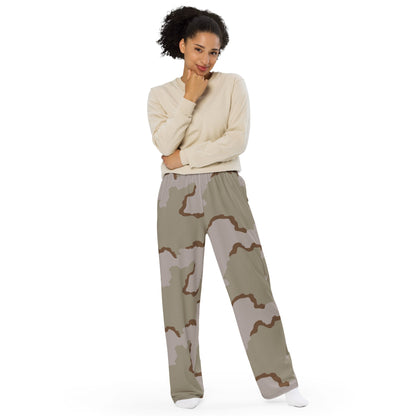 American Coffee Stain Desert Combat Uniform (DCU) CAMO unisex wide-leg pants - Wide-leg Pants
