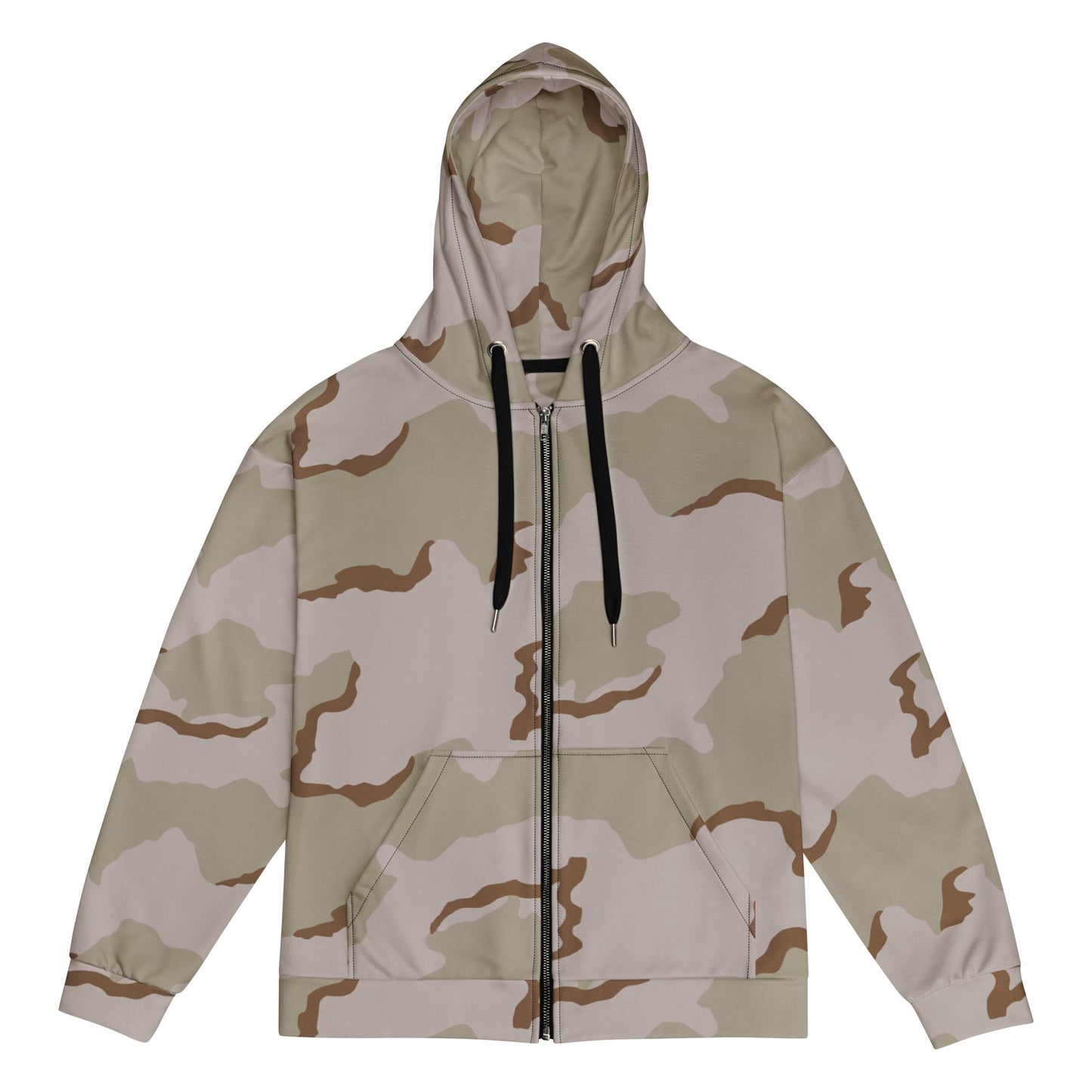 American Coffee Stain Desert Combat Uniform (DCU) CAMO Unisex zip hoodie - 2XS - Zip Hoodies